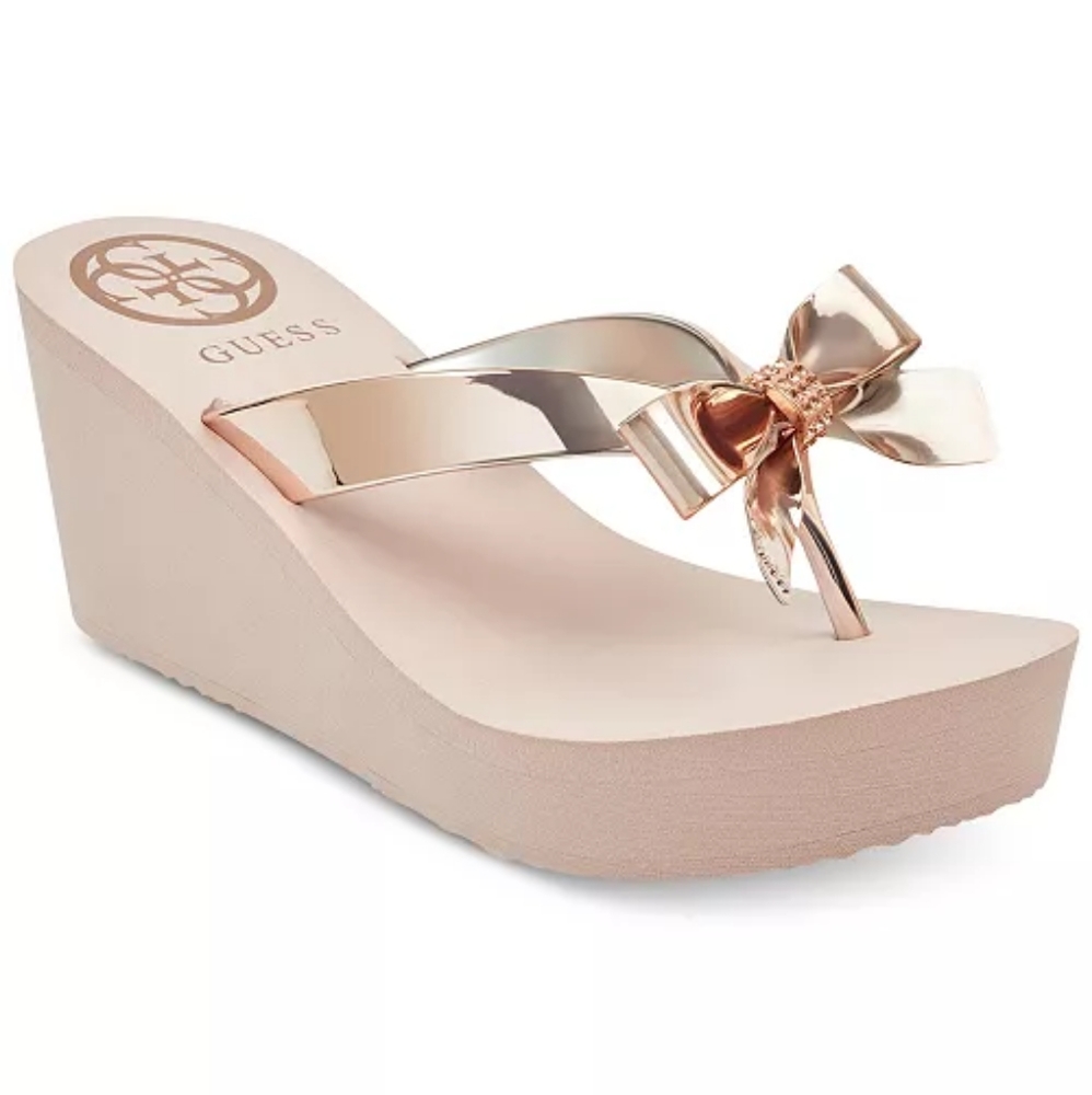 GUESS Women's Siarra Flip-Flop Wedge Sandals